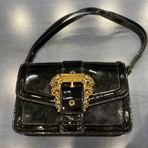 Versace Jeans Couture Shiny Pleather Plastic Purse AUTHENTIC